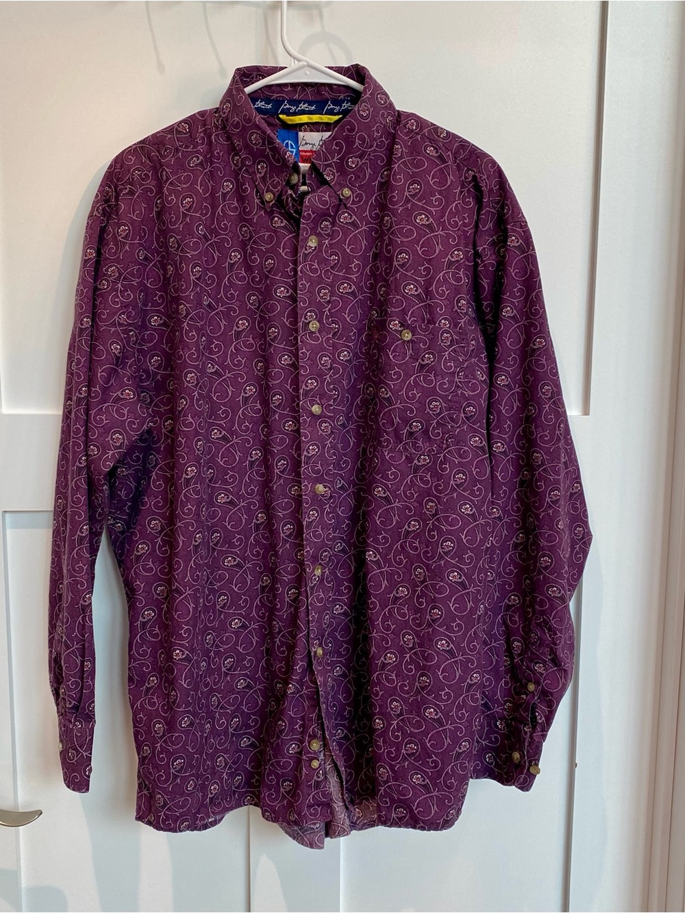 Cowboy Collection George Straight Purple Long-Sleeve Button-Down Shirt - XL